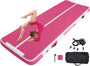 MEKETUM Airtrack Turnmatte aufblasbar, 3 m, 10 cm dick, Rosa