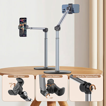 yAyusi B91 Overhead Handy Stativ Tisch mit verstellbarem Metallarm
