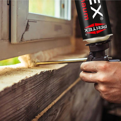 PRITEX PU-Montageschaum Set – 6x 750ml inkl. Zubehör