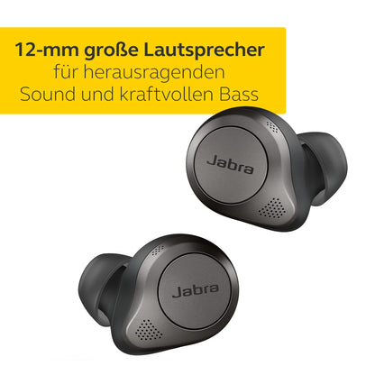 Jabra Elite 85t True Wireless In-Ear Bluetooth Kopfhörer - Titanschwarz