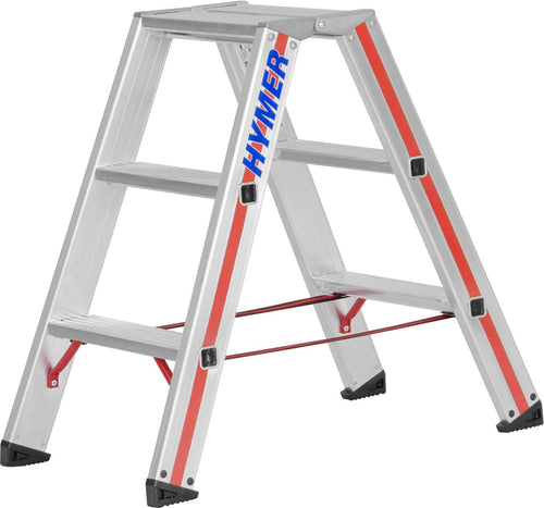 Hymer Stufenstehleiter beidseitig begehbar 2x3 Sprossen - 802406