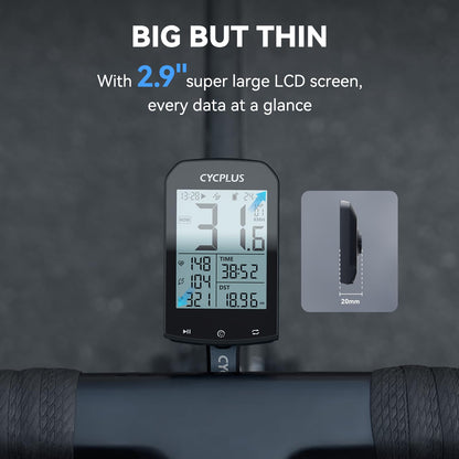CYCPLUS GPS Fahrradcomputer Set M1+Z1+C3 mit Geschwindigkeitssensor