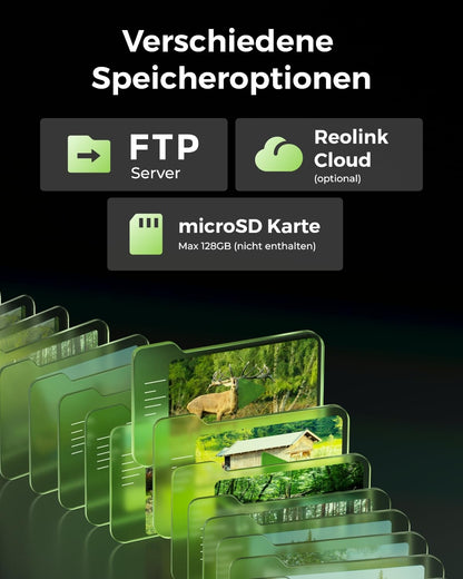 Reolink TrackMix LTE Trail 4K Wildkamera mit Solarpanel und SIM-Karte