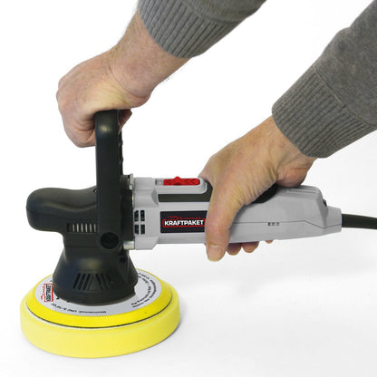 Dino KRAFTPAKET 9mm-650W Exzenter Poliermaschine Set - Grau