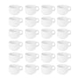 Olympia Athena Stapelbecher CC200, Porzellan weiss, 200 ml, 24 Stück – stapelbare Tee- und Kaffeetassen mit Henkel
