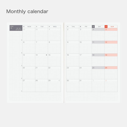 Hobonichi Techo 2026 Cousin Book Planner - A5, English, Jan Start
