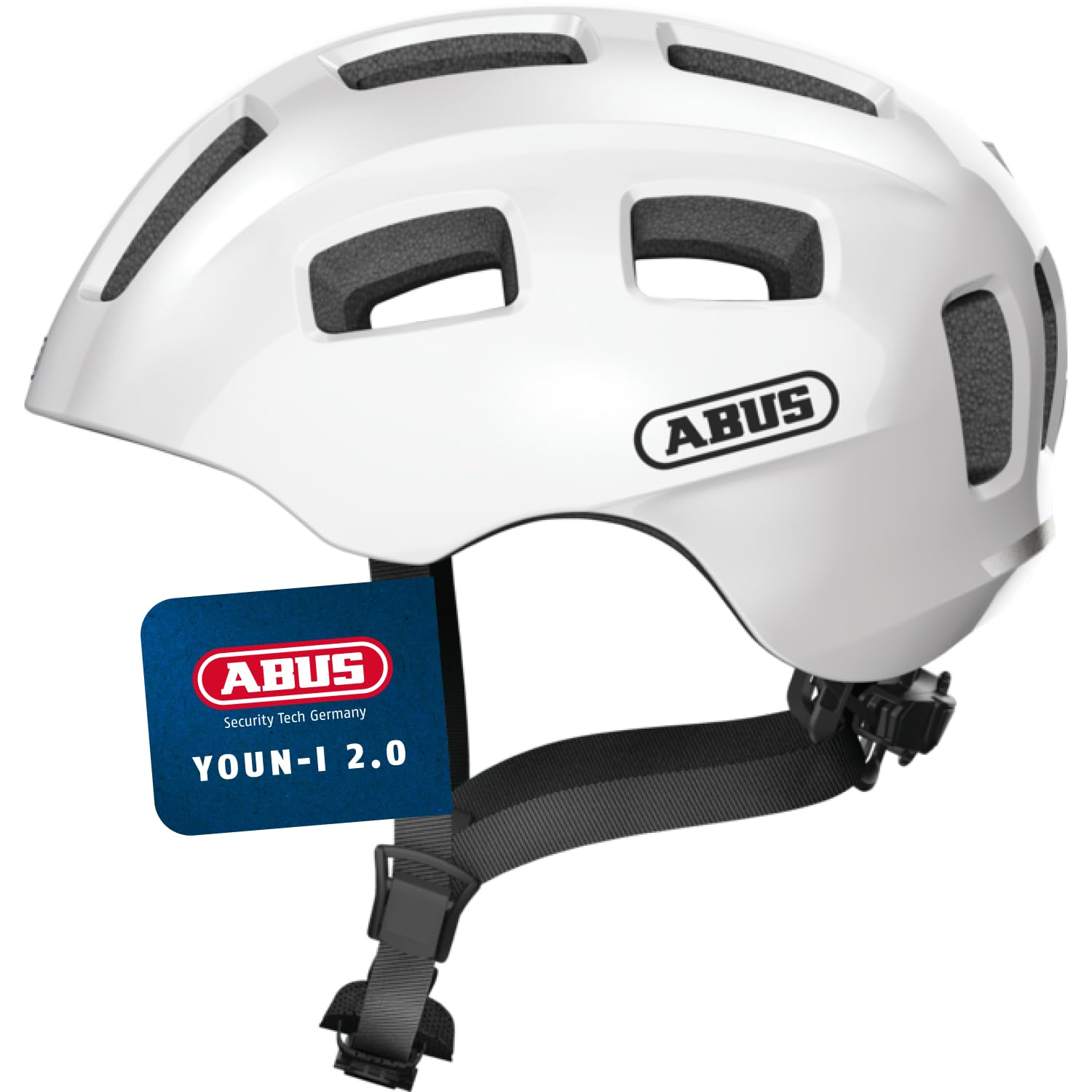 ABUS Youn-I 2.0 Fahrradhelm, Polar White, M (52-57 cm)