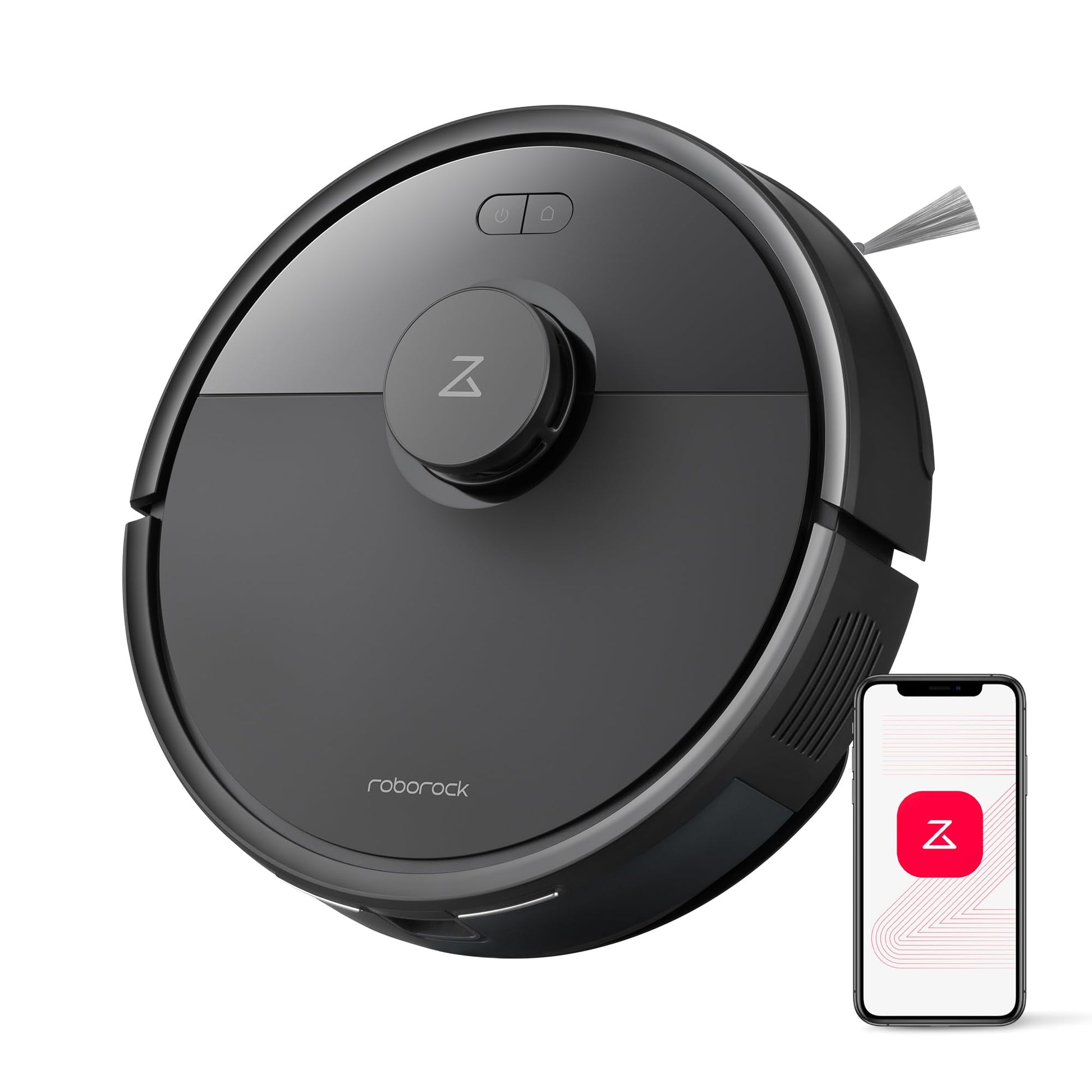 roborock Q7 L5 Saugroboter mit Wischfunktion, 8000 Pa, Schwarz – zum Saugen und Wischen von Böden