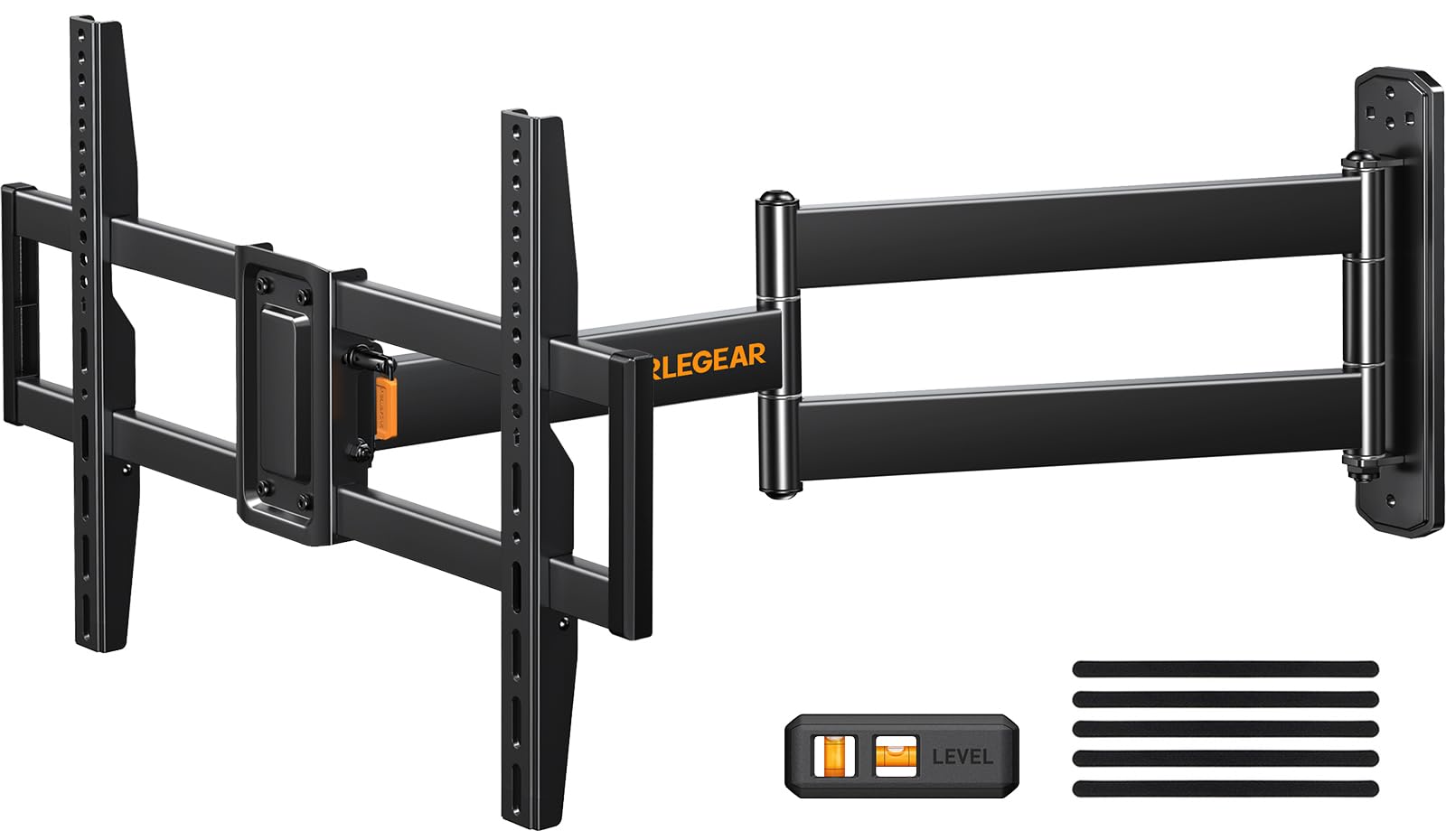 Perlegear TV Wandhalterung PGLF18, 822 mm Arm, 32-75 Zoll bis 45 kg, schwenkbarer Gelenkarm für Eckmontage