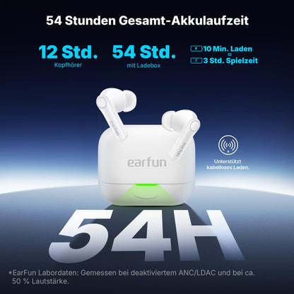EarFun Air Pro 4+ In-Ear Bluetooth Kopfhörer mit Noise Cancelling