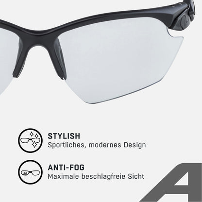 ALPINA TWIST FIVE S HR V selbsttönende Sportbrille – black matt
