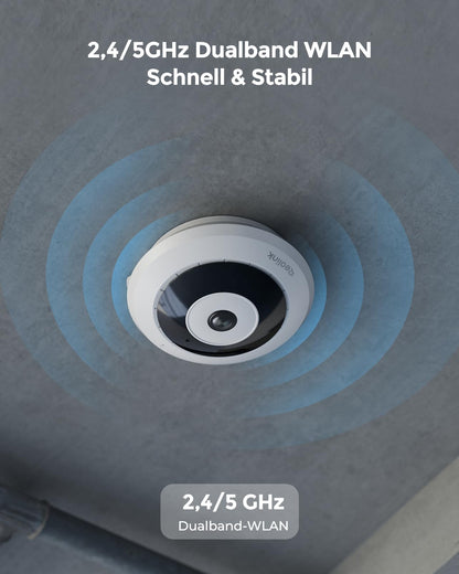 Reolink FE-W 6MP WLAN Fisheye Überwachungskamera Innen