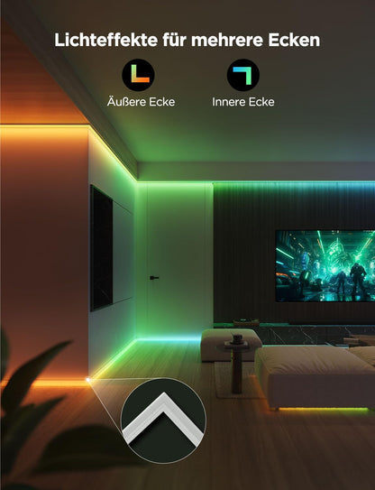 Govee Glide RGBIC Smart LED Leiste mit Profil 5M