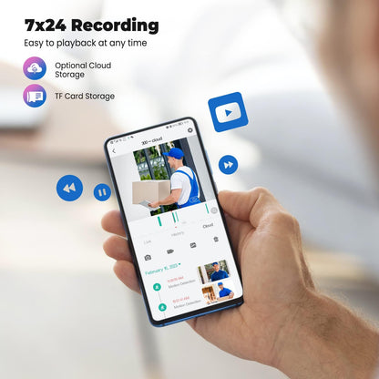Codnida 2K WLAN IP Kamera Aussen Set – PTZ & Farb-Nachtsicht