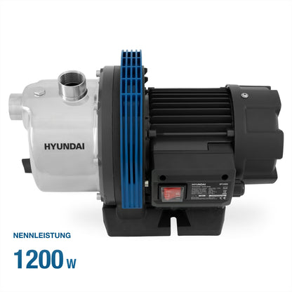 HYUNDAI GP12050 Gartenpumpe - 1200W, Edelstahlgehäuse
