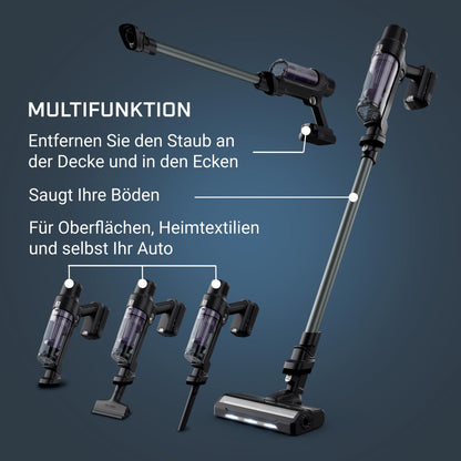 Rowenta X-PERT 7.60 Akku-Staubsauger RH6A33WO, Lila-Schwarz