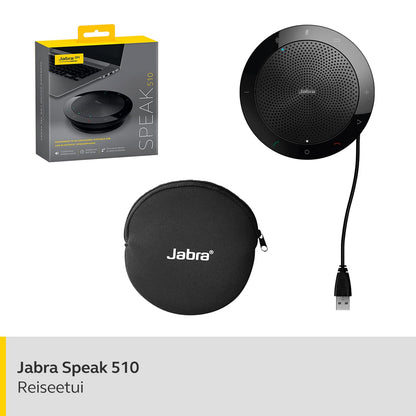 Jabra Speak 510 Konferenzlautsprecher mit Bluetooth und USB, Schwarz