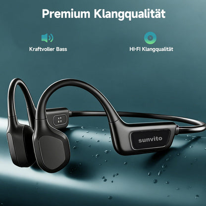 sunvito X30 Knochenschall Kopfhörer Bluetooth 5.4 IPX8 mit MP3-Player