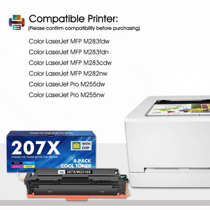Kompatibel HP 207X Toner – Schwarz für M283fdw mit Chip