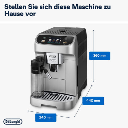 De'Longhi Magnifica Plus ECAM322.70.SB Kaffeevollautomat - Silber/Schwarz