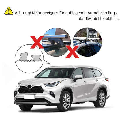 Amazon Basics Dachträger Querträger 132cm - bis 117cm Spannweite