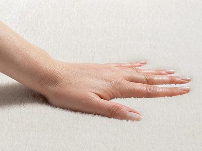 the carpet Relax Kurzflor Teppich Creme, waschbar, 200 x 280 cm
