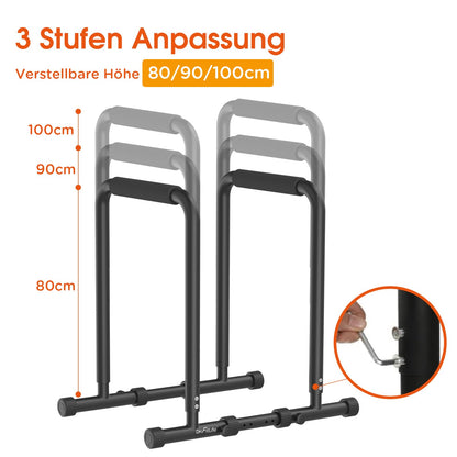 DH FitLife Dip Barren – Kraftstation verstellbar 80-100cm