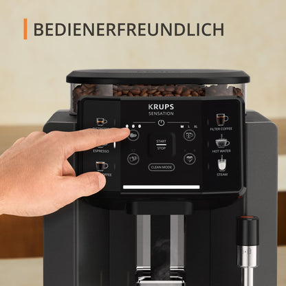 Krups Sensation EA910810 Kaffeemaschine Vollautomat – Schwarz