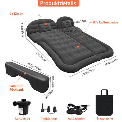 Acelectronic Auto Luftmatratze SUV mit Pumpe und 2 Kissen