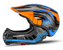 ROCKBROS Kinderhelm Fullface, abnehmbarer Kinnschutz, blau, S 48-52 cm, für BMX und MTB