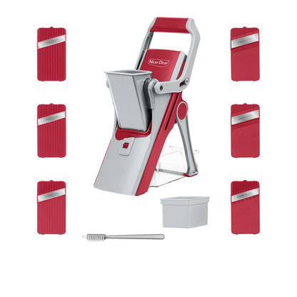 Genius Nicer Dicer Mando Mandoline – 12-teiliges Set