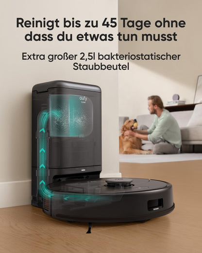 eufy X8 Pro Saugroboter mit Absaugstation & Wischfunktion