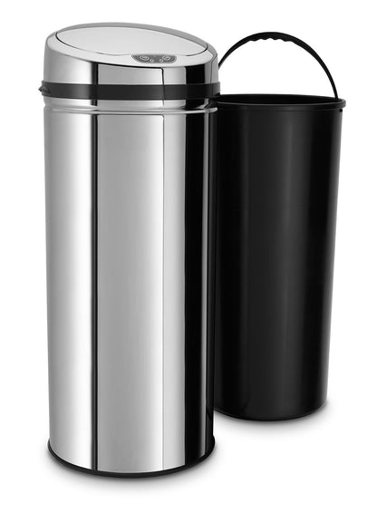 Echtwerk Edelstahl Sensor-Abfalleimer 42L - Touchless Infrarot