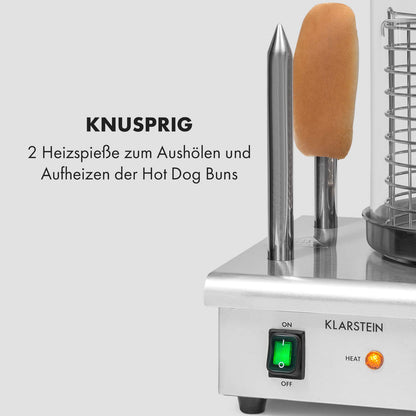 Klarstein Wurstfabrik Pro 550 Hot Dog Maker – Silber