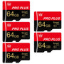 Bliksem Micro-SD-Speicherkarte 64GB UHS-I C10 A1 3er-Pack mit Adapter, drei Karten mit SD-Adapter