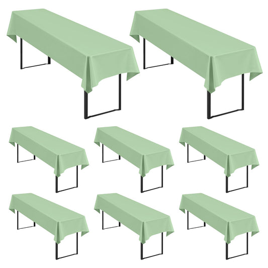 Biertischhussen Salbeigrün 8er-Set Universal für 50/70cm Biertische. 8 salbeigrüne Hussen für 50/70cm Biertische.