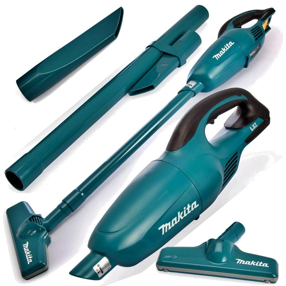 Makita DCL180Z Li-Ion LXT Akku-Staubsauger - 18V Solo. Blauer, schlanker Handstaubsauger für kabellose Trockenreinigung.