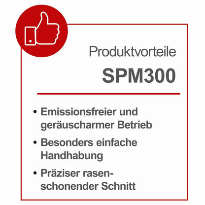Scheppach Spindelmäher SPM300 Handrasenmäher 30 cm Schnittbreite
