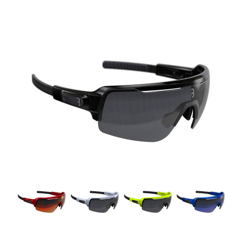 BBB Cycling Commander Fahrradbrille - Glänzend Schwarz BSG-61. Sportbrille, schützt beim Radfahren vor Wind, Staub und UV-Strahlen.