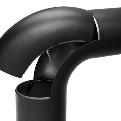 Raik Rauchrohr Set 150 mm 90 Grad Bogen schwarz – 2 mm Stahl Senotherm