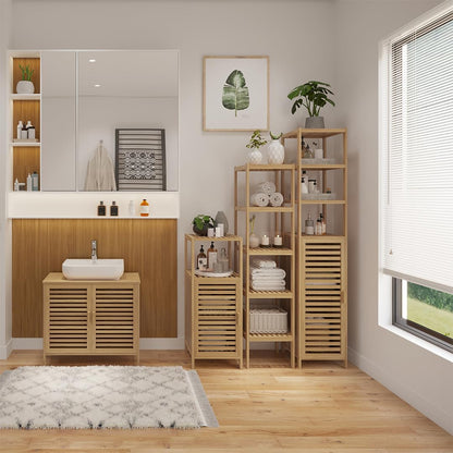 Bellamio Newa Waschbeckenunterschrank – Bambus 60 cm