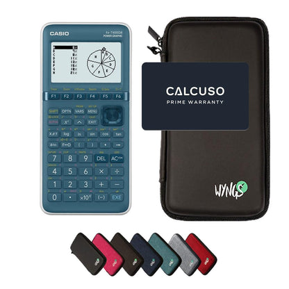 Casio fx-7400GIII Grafikrechner - WYNGS Schutztasche Schwarz