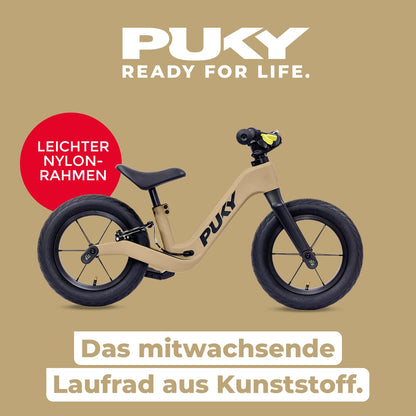 PUKY Next 12" Laufrad Sand/Black mit Bremse für 2–6 Jahre