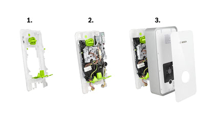 Bosch Tronic Line Elektronischer Durchlauferhitzer – 21/24/27 kW weiss