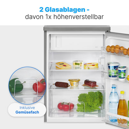 Bomann KS 2184.1 Kühlschrank mit Gefrierfach - 120L Inox