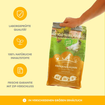 Irish Pure Hundetrockenfutter Adult - Freiland-Huhn 12kg