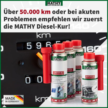 MATHY-D Hochwirksamer Diesel Systemreiniger Additiv – 12x 250ml
