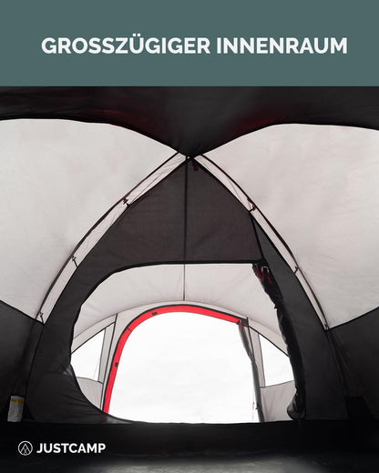 Justcamp Scott Campingzelt - Kuppelzelt 4 Personen Wasserdicht