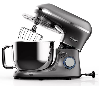 Fentic Küchenmaschine 2000W, 6.2L Edelstahl Rührschüssel - Anthrazit
