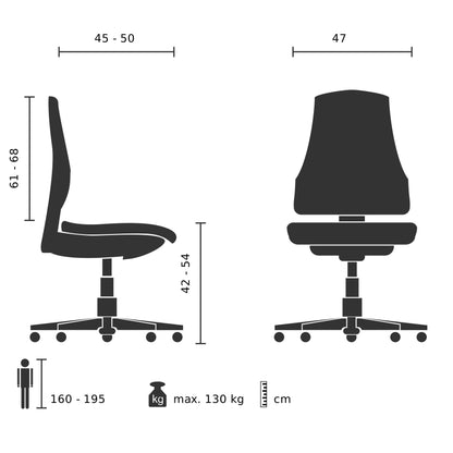 Rovo Chair ROVO XP Bürostuhl Chefsessel – Stoff Schwarz